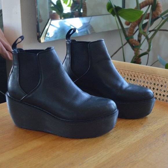 Rare Discontinued Black Platform Dr. Martens Size Womens 9 - Picture 4 of 12